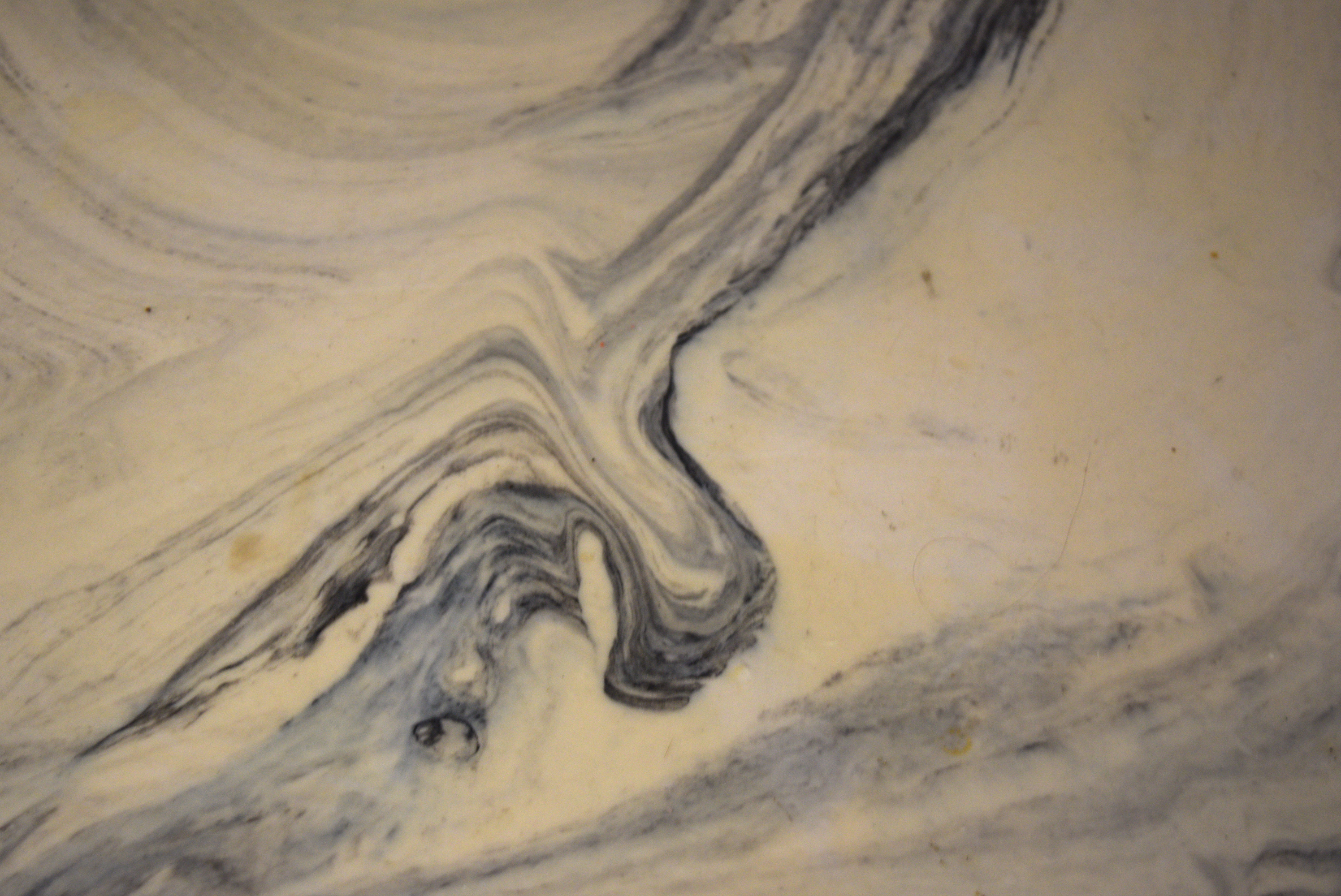 Mid Century Cultured Marble Top Dining Table