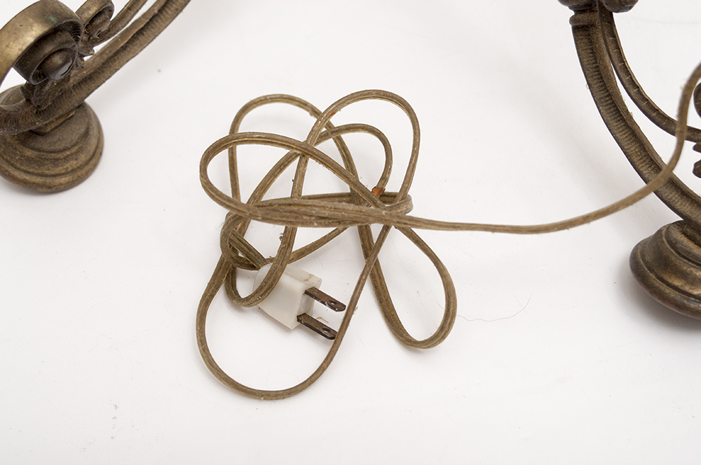 Antique Victorian R. Hollings & Company Brass Piano/Floor Lamp