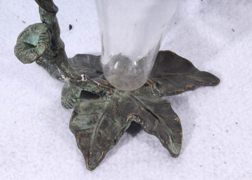 Hummingbird Stand with Glass Vase