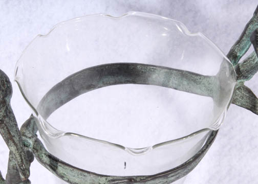 Hummingbird Stand with Glass Vase