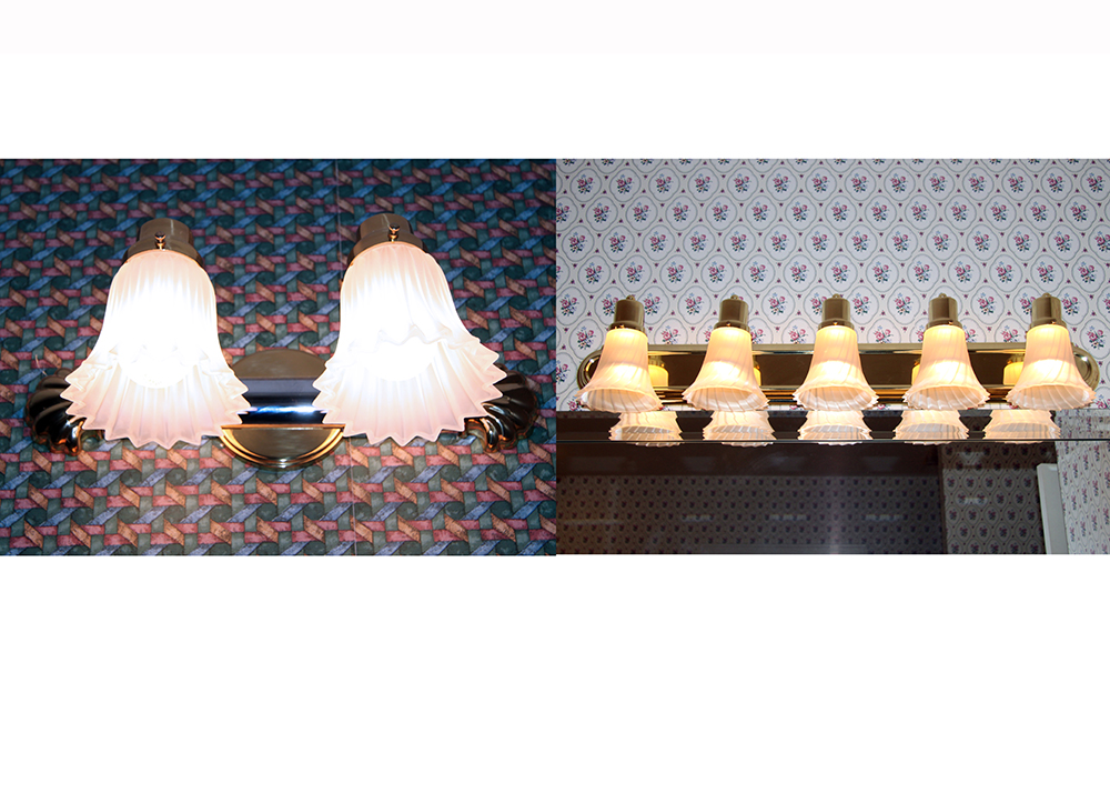 Pair of Bathroom Multi-Light Fixtures