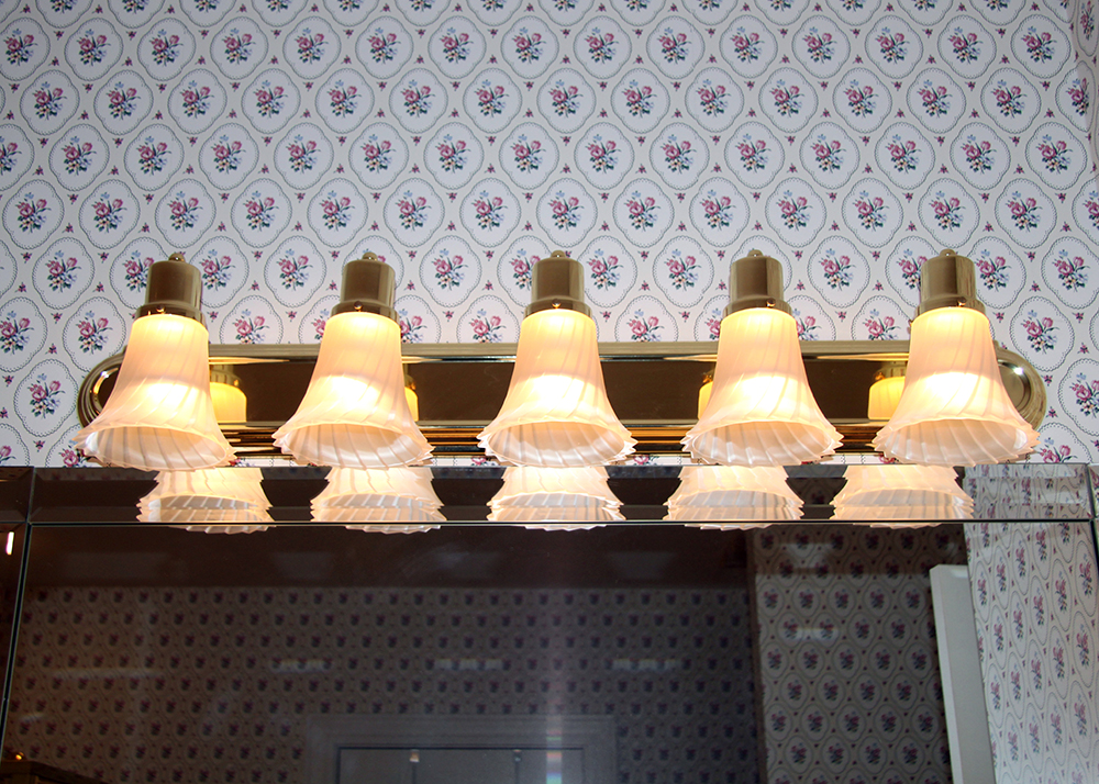 Pair of Bathroom Multi-Light Fixtures