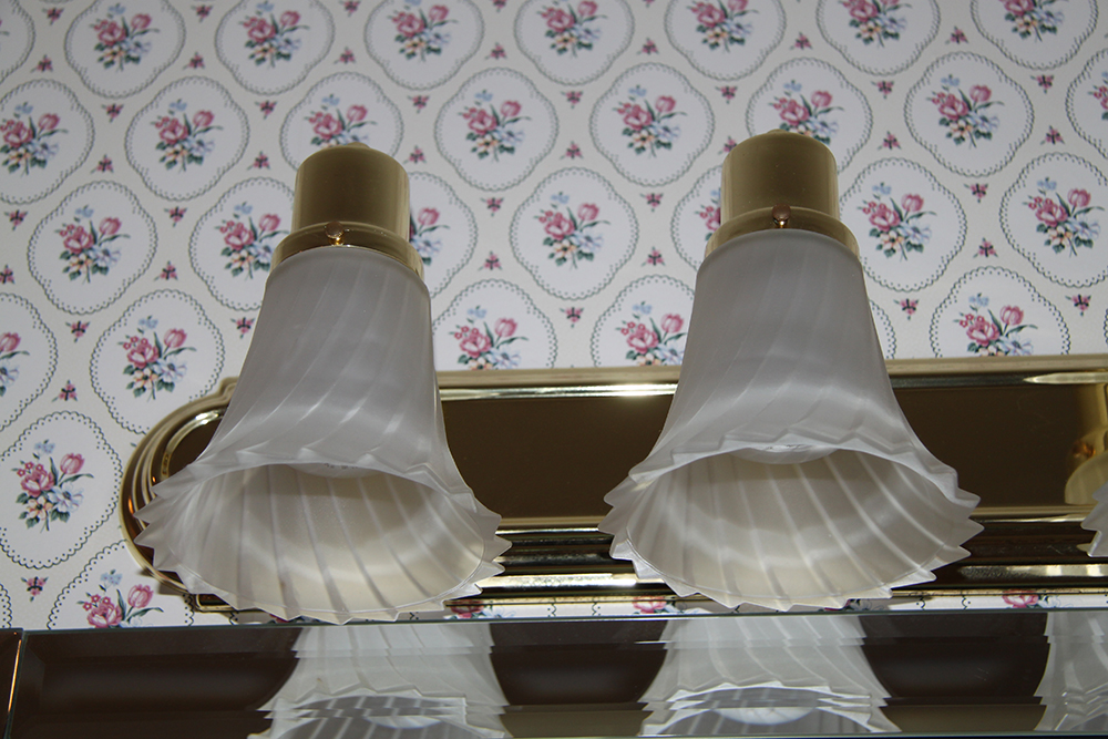 Pair of Bathroom Multi-Light Fixtures