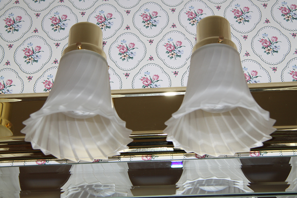 Pair of Bathroom Multi-Light Fixtures