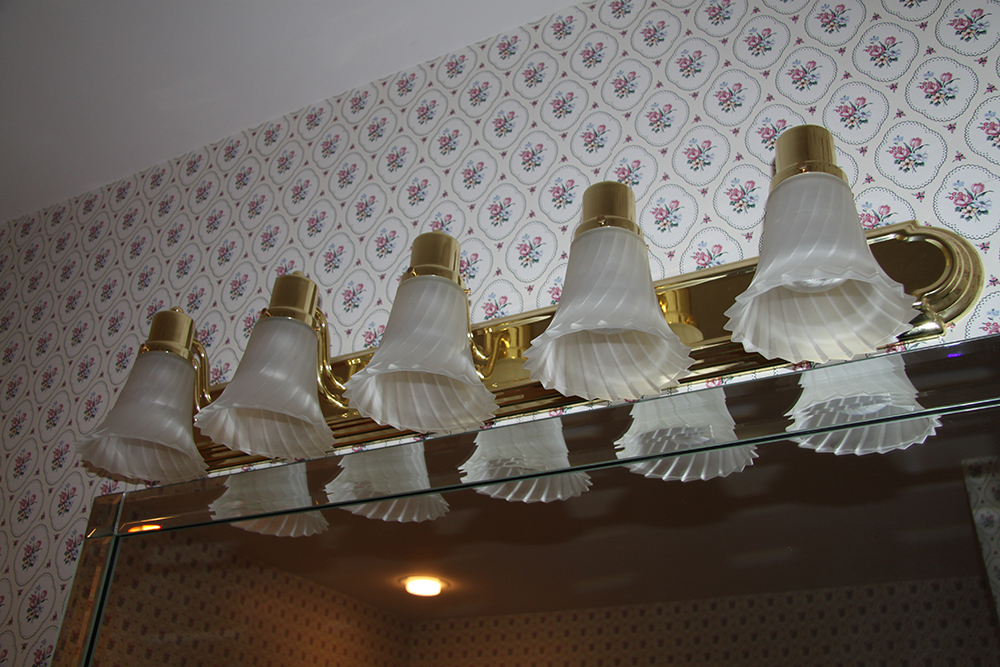 Pair of Bathroom Multi-Light Fixtures