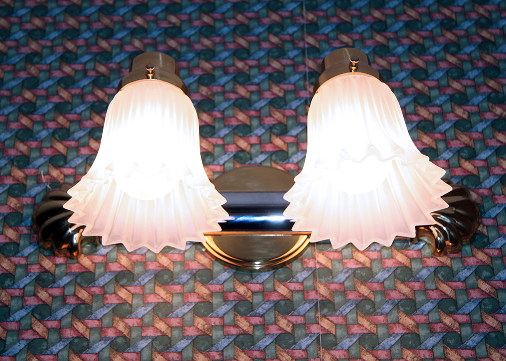 Pair of Bathroom Multi-Light Fixtures