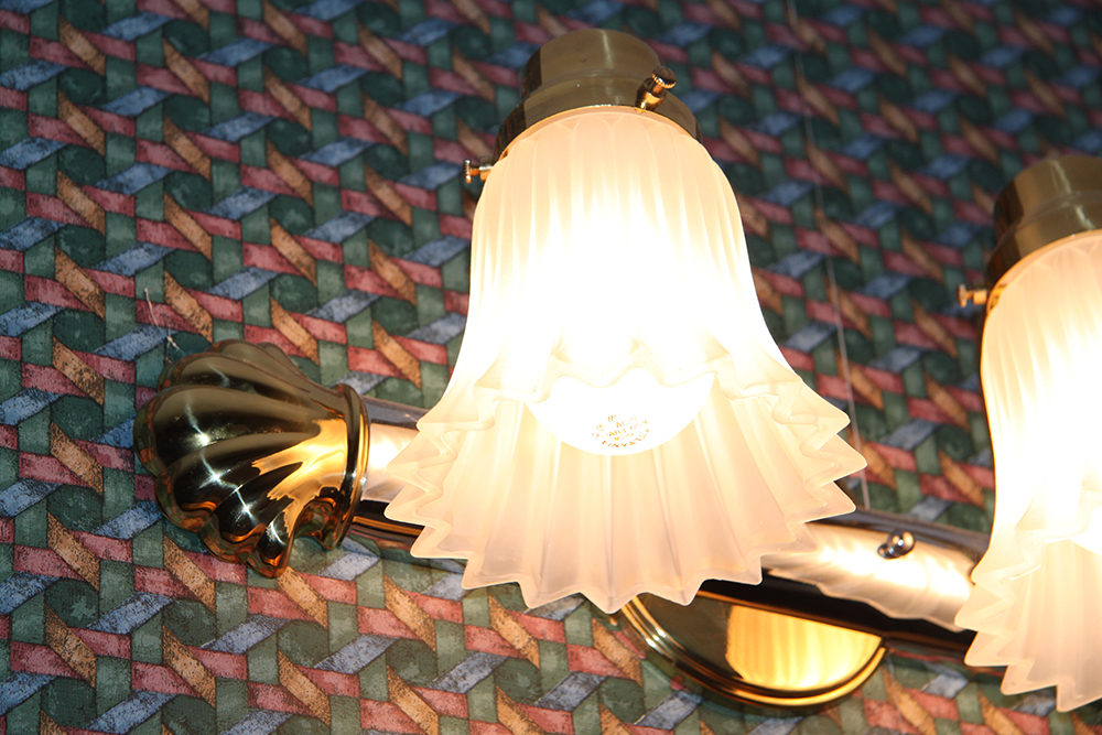 Pair of Bathroom Multi-Light Fixtures