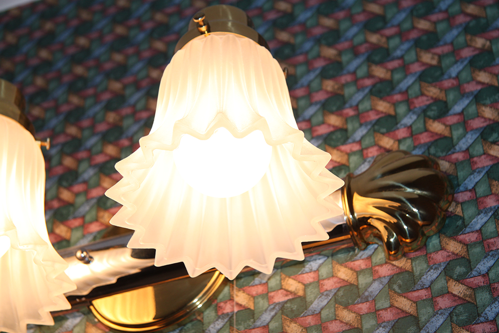 Pair of Bathroom Multi-Light Fixtures