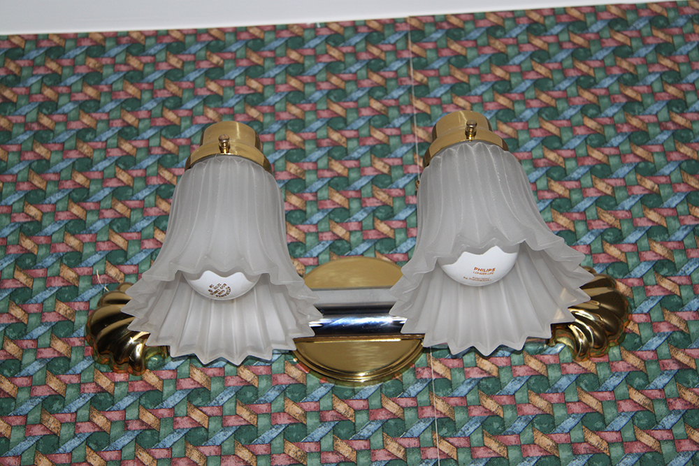 Pair of Bathroom Multi-Light Fixtures