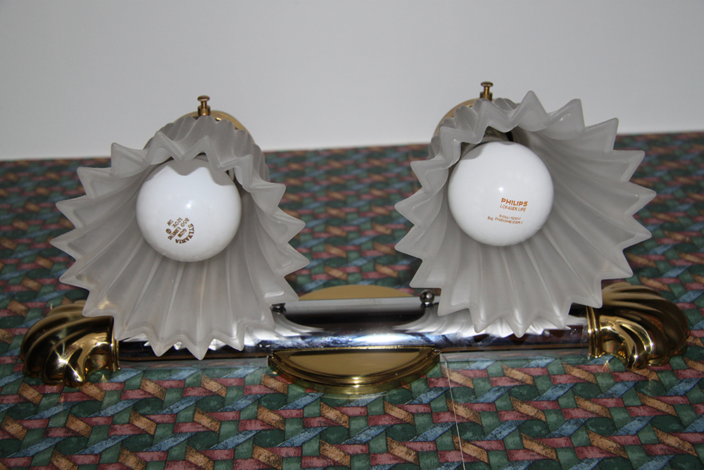 Pair of Bathroom Multi-Light Fixtures