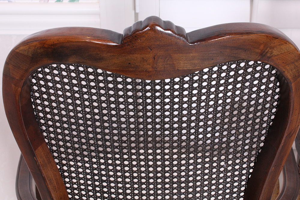 Country French Cane Back Dining Chairs