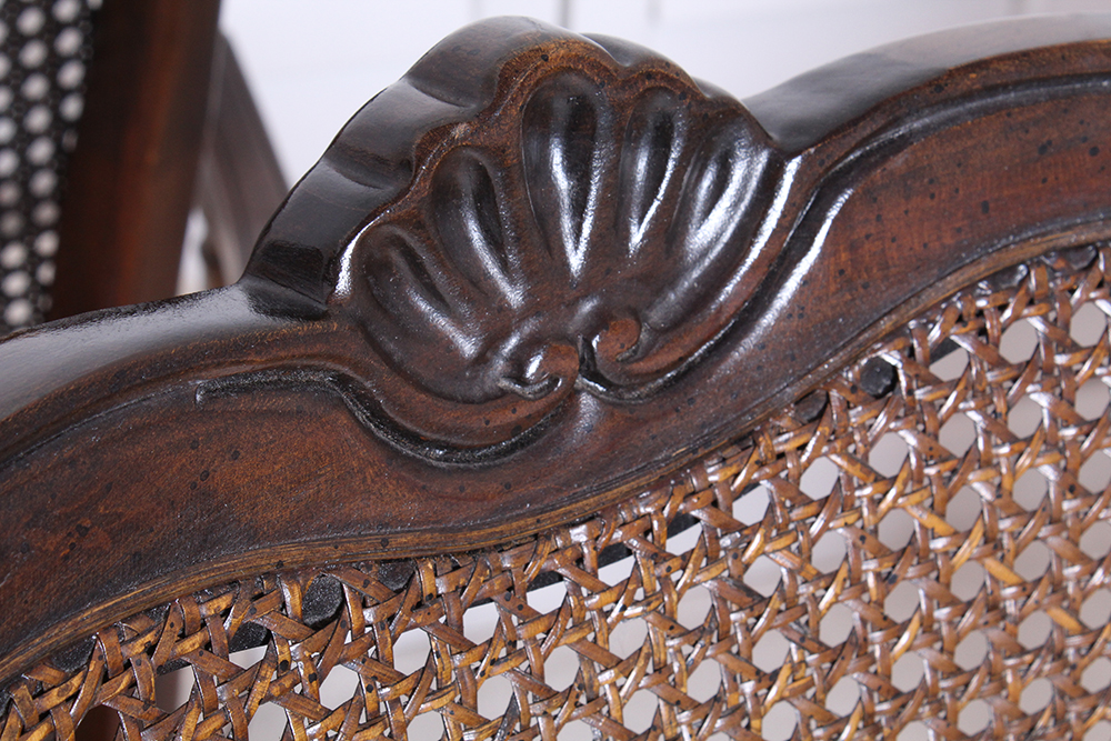 Country French Cane Back Dining Chairs