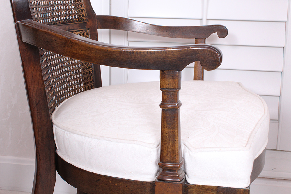 Country French Cane Back Dining Chairs