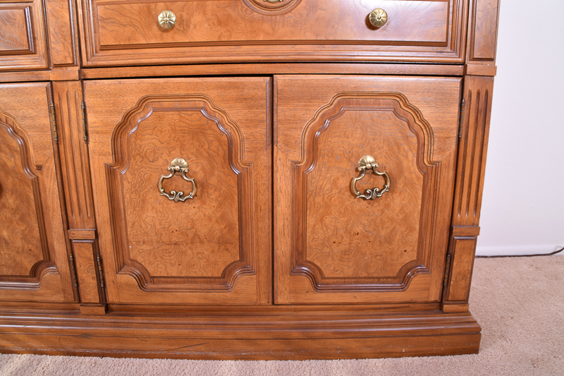 Thomasville Oak China Display Cabinet