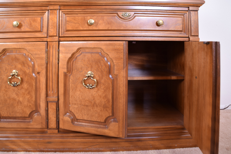 Thomasville Oak China Display Cabinet