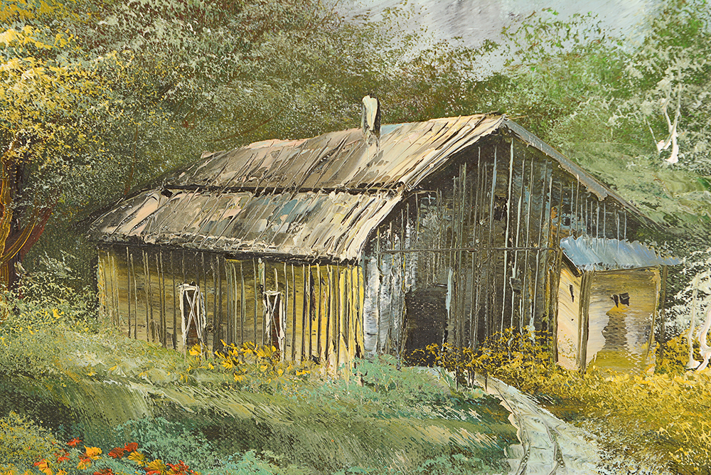 Rustic Mountain Painting