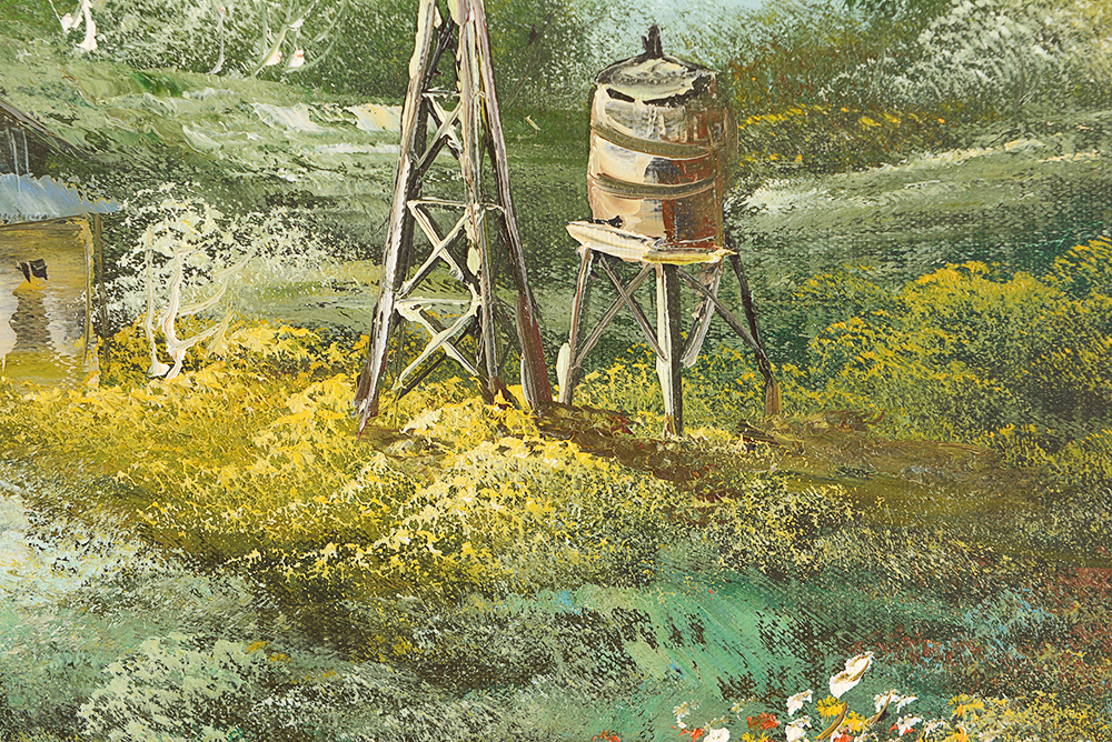 Rustic Mountain Painting