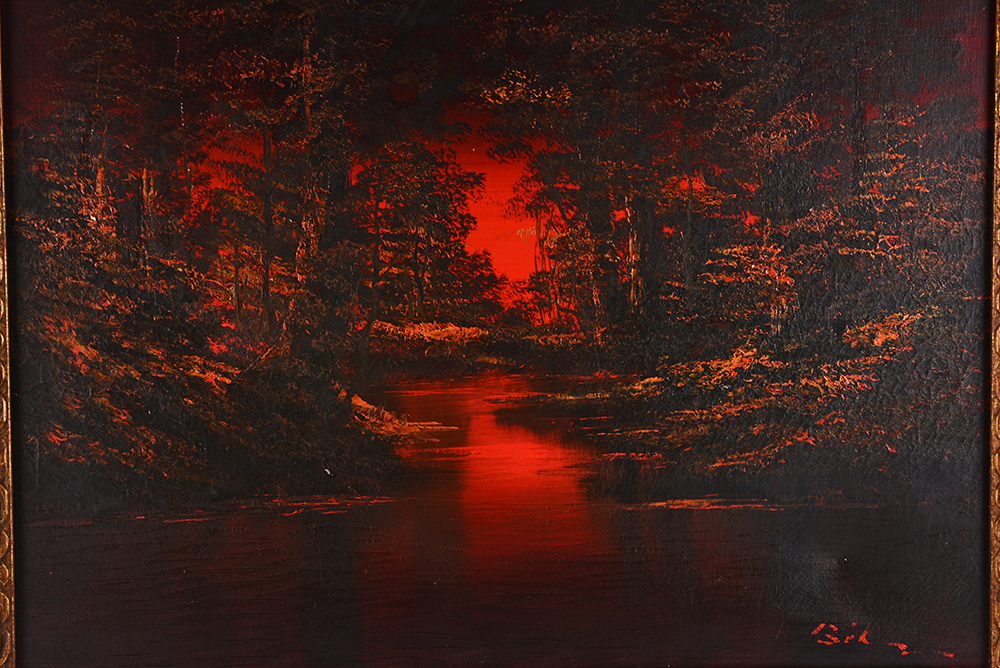 Creek at Dusk Acrylic Painting