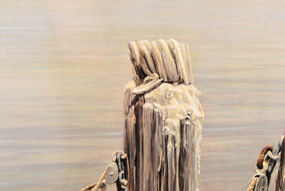 "Brown Pelican and Pilings" Limited Edition Offset Lithograph