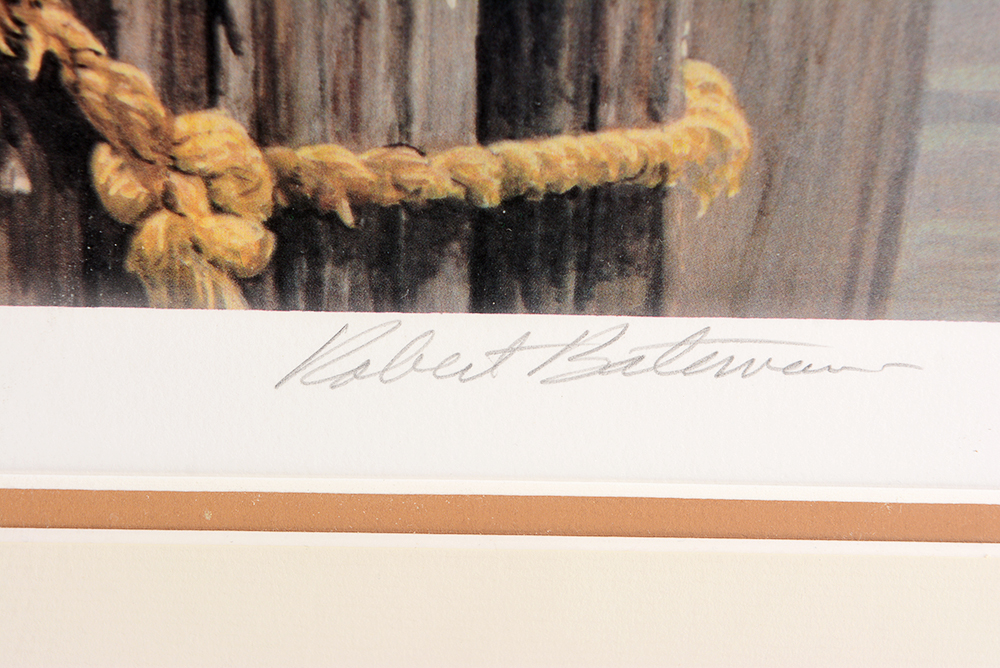 "Brown Pelican and Pilings" Limited Edition Offset Lithograph