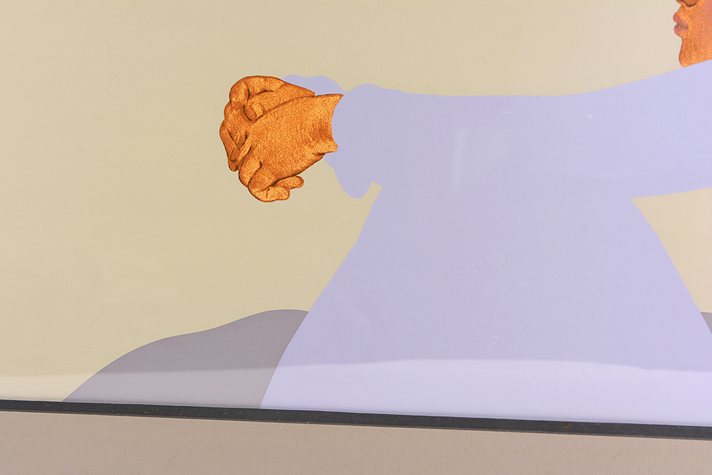 Lounging Polynesian Woman Serigraph by Pegge Hopper