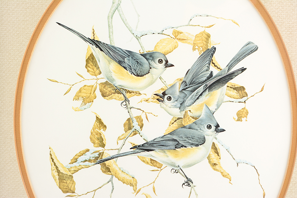 Don Whitlock "Tufted Titmouse" Offset Lithograph