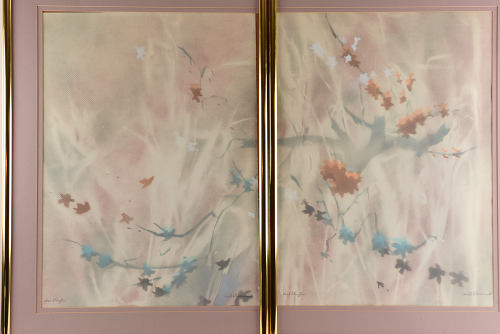 Wildflowers I and II Airbrush Paintings