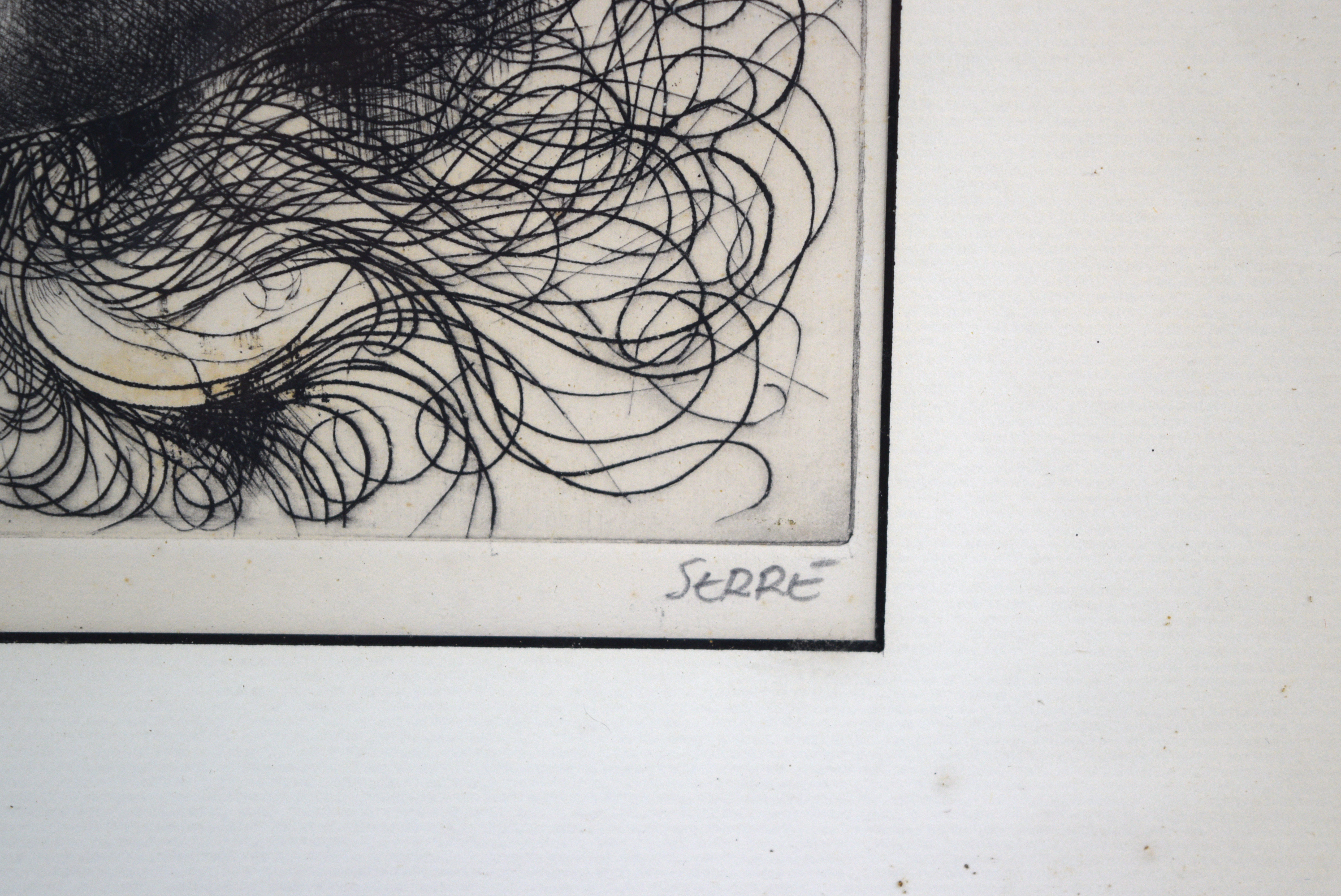 Claude Serre (1938-1998) 'Seeing Everything' Etching