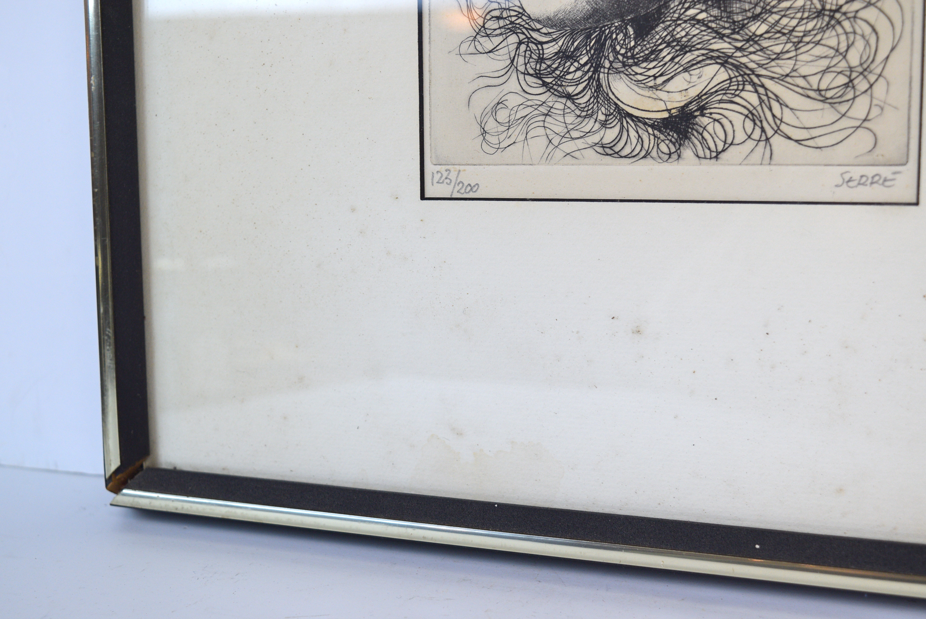 Claude Serre (1938-1998) 'Seeing Everything' Etching