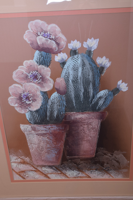 Windsor Art Acrylic Painting on Canvas Titled "Cactus Pots"