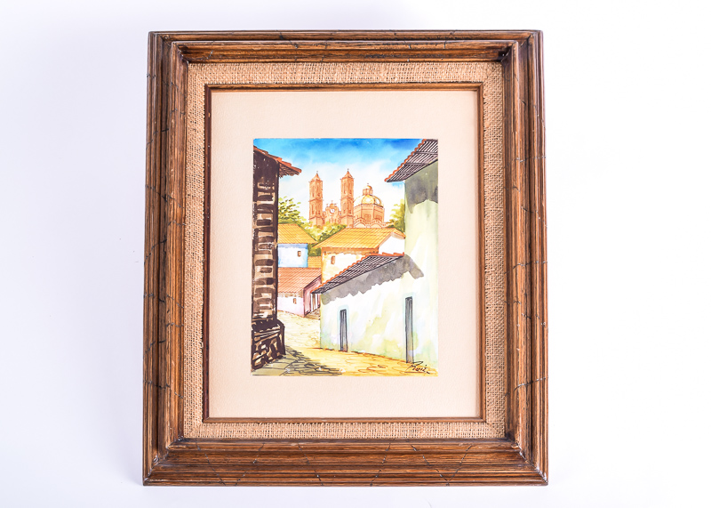 Mexican Watercolor Painting by Ruiz