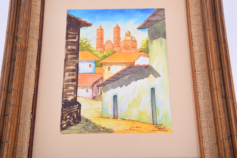 Mexican Watercolor Painting by Ruiz