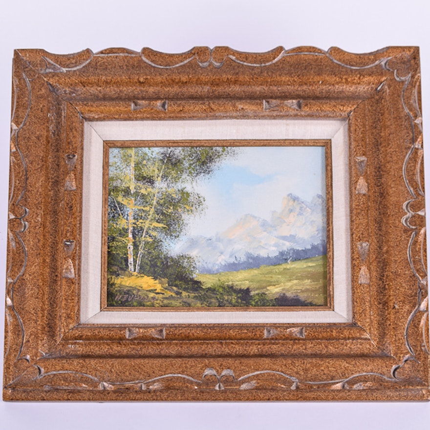 Alla Prima Oil Landscape Painting by Ernest Neuhold
