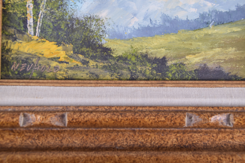 Alla Prima Oil Landscape Painting by Ernest Neuhold