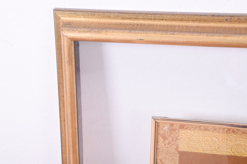 Reproduction Print of Flowers in Basket