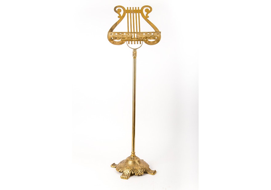 Ornate Brass Music Stand