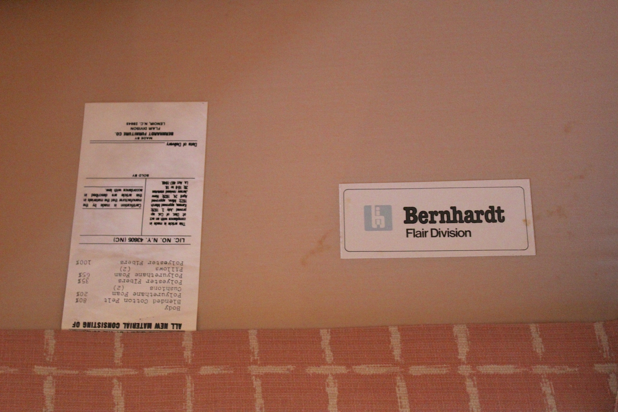 Bernhardt Flair Division Upholstered Sectional Sofa