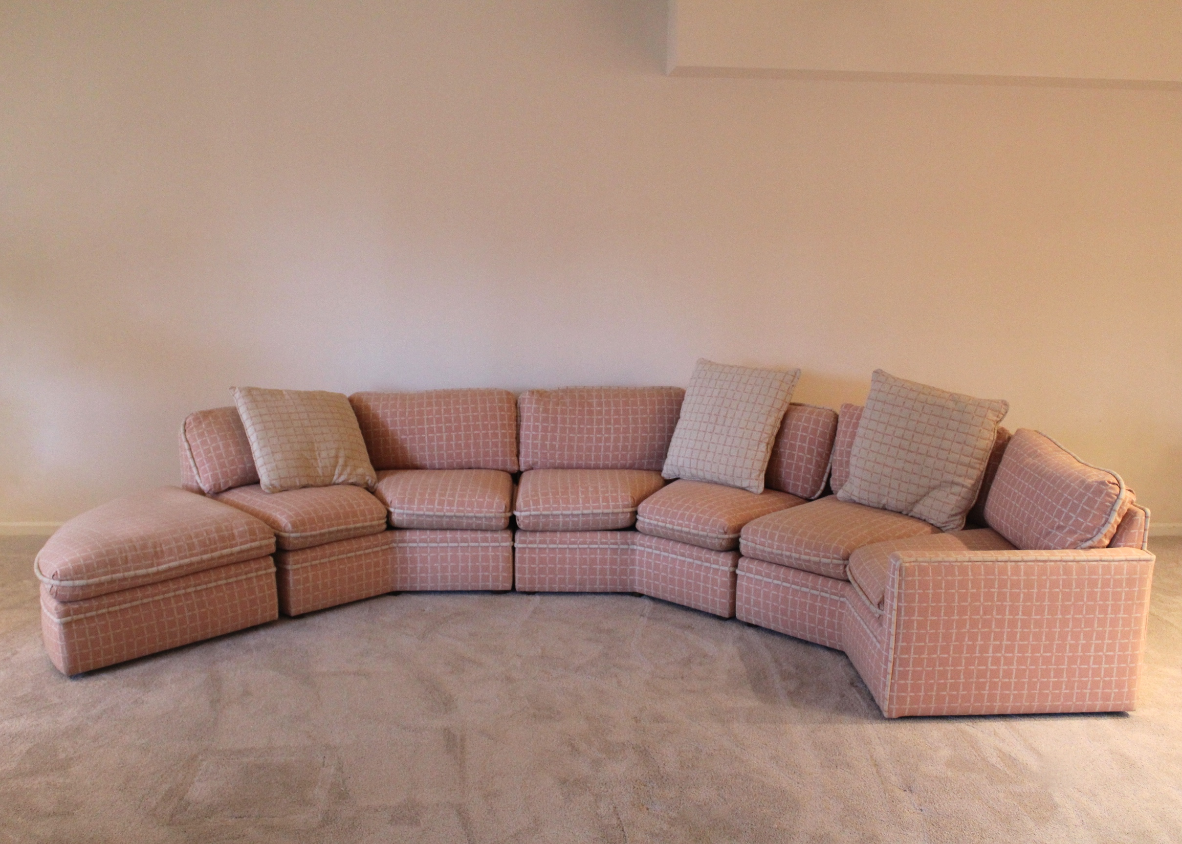 Bernhardt Flair Division Upholstered Sectional Sofa