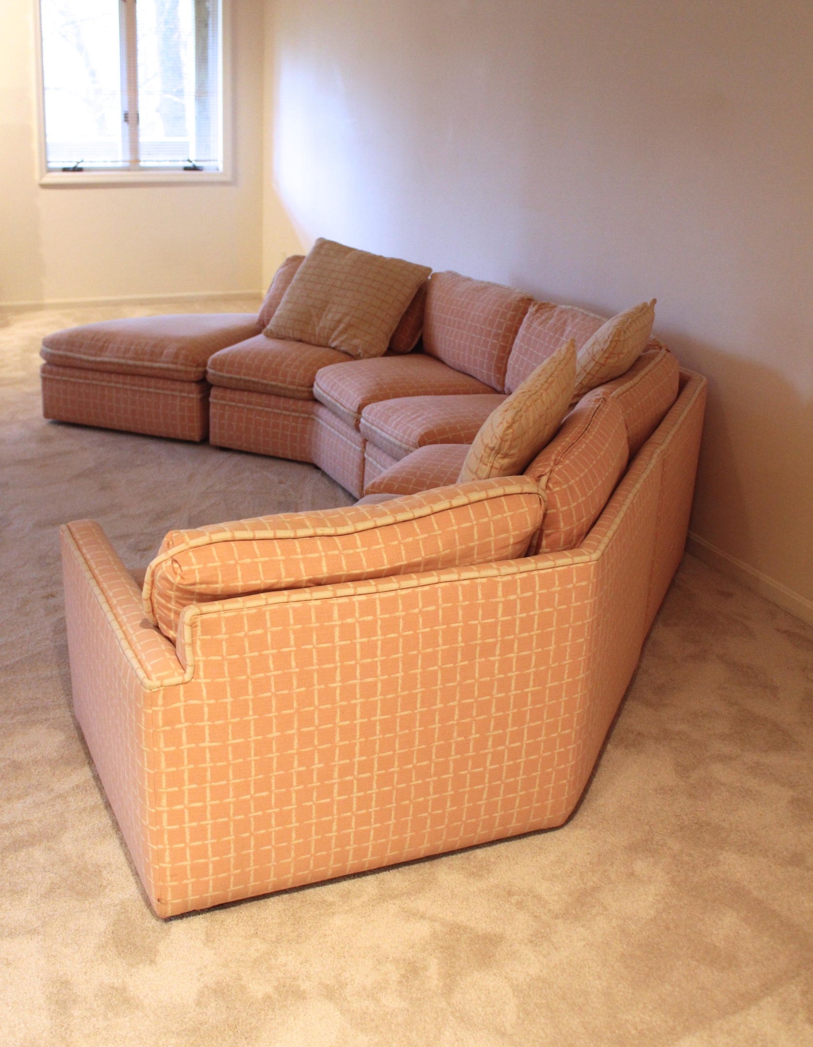 Bernhardt Flair Division Upholstered Sectional Sofa