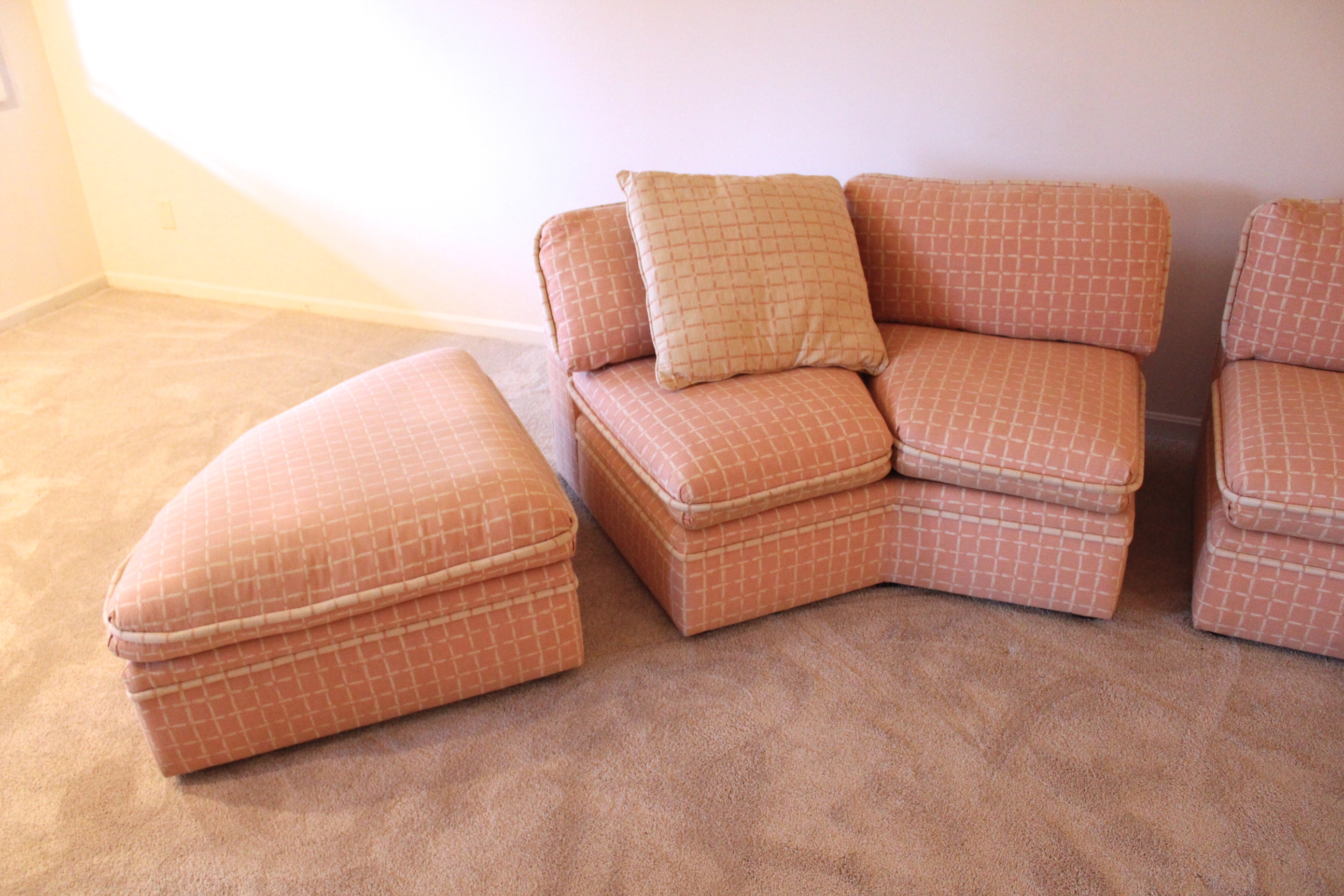 Bernhardt Flair Division Upholstered Sectional Sofa