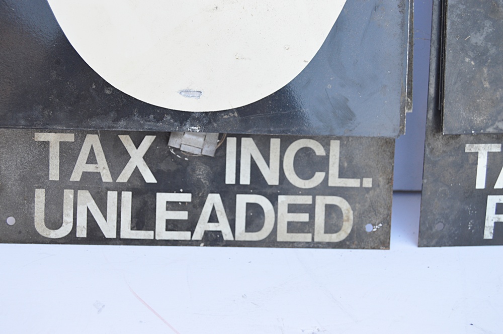 Retro Gas Station Price Flip Number Sign