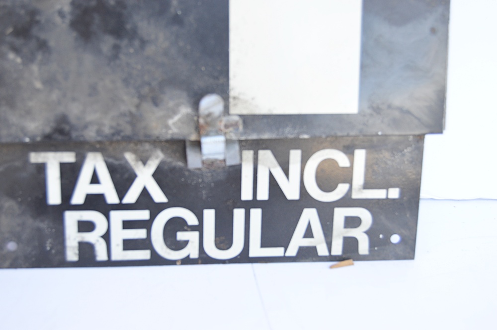 Retro Gas Station Price Flip Number Sign