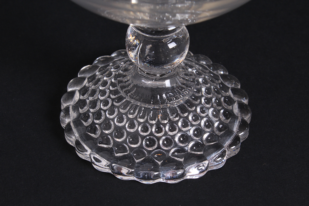 Glass Hobnail Champagne Coupes