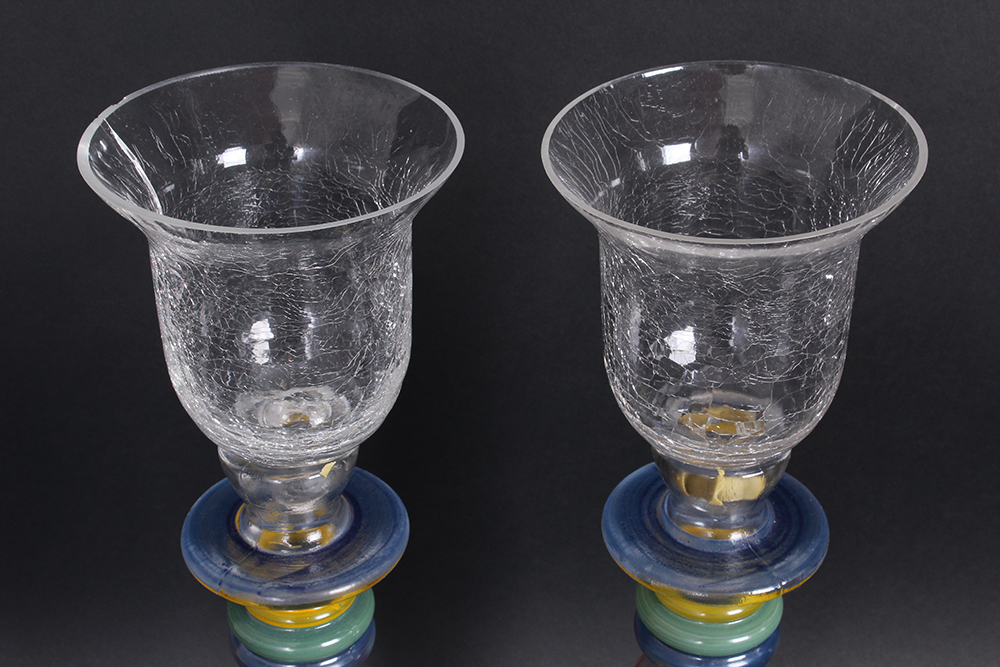 Lenox "Poppies in Blue" Handpainted Glassware