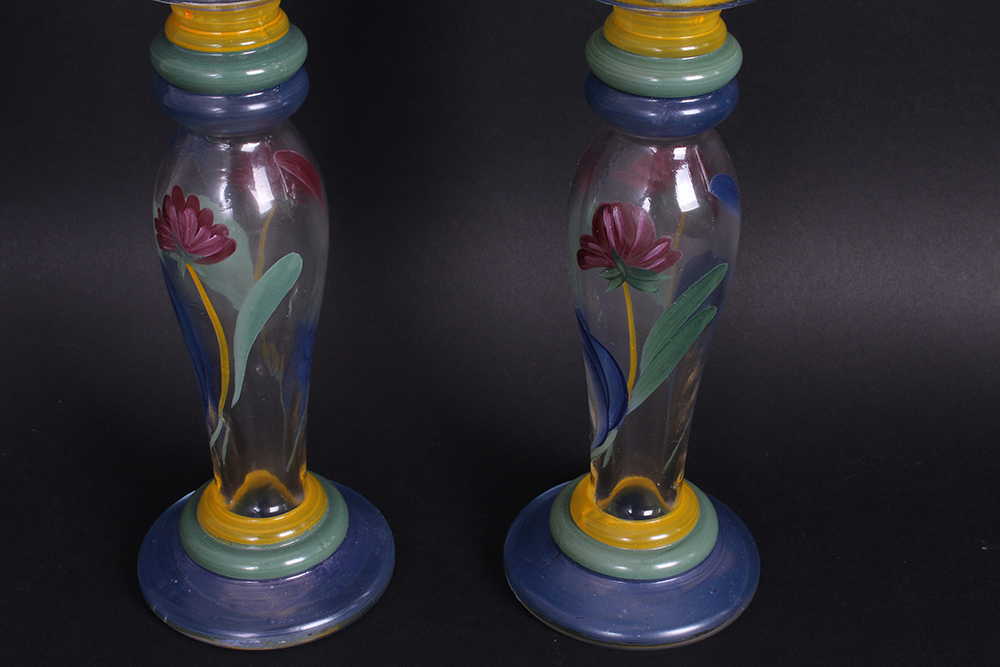 Lenox "Poppies in Blue" Handpainted Glassware