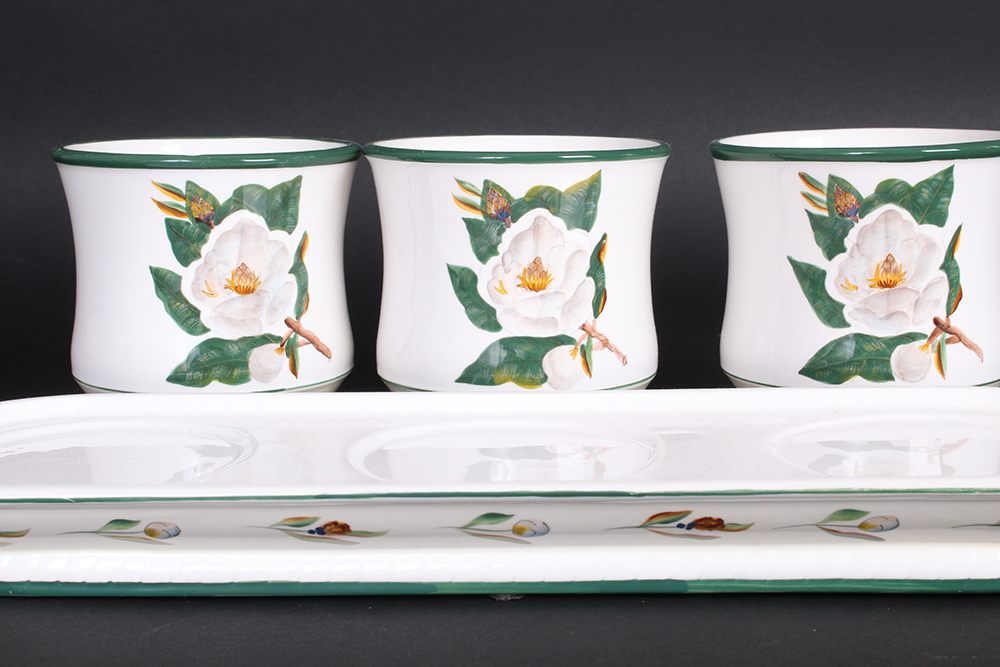 Handpainted Floral Ceramics