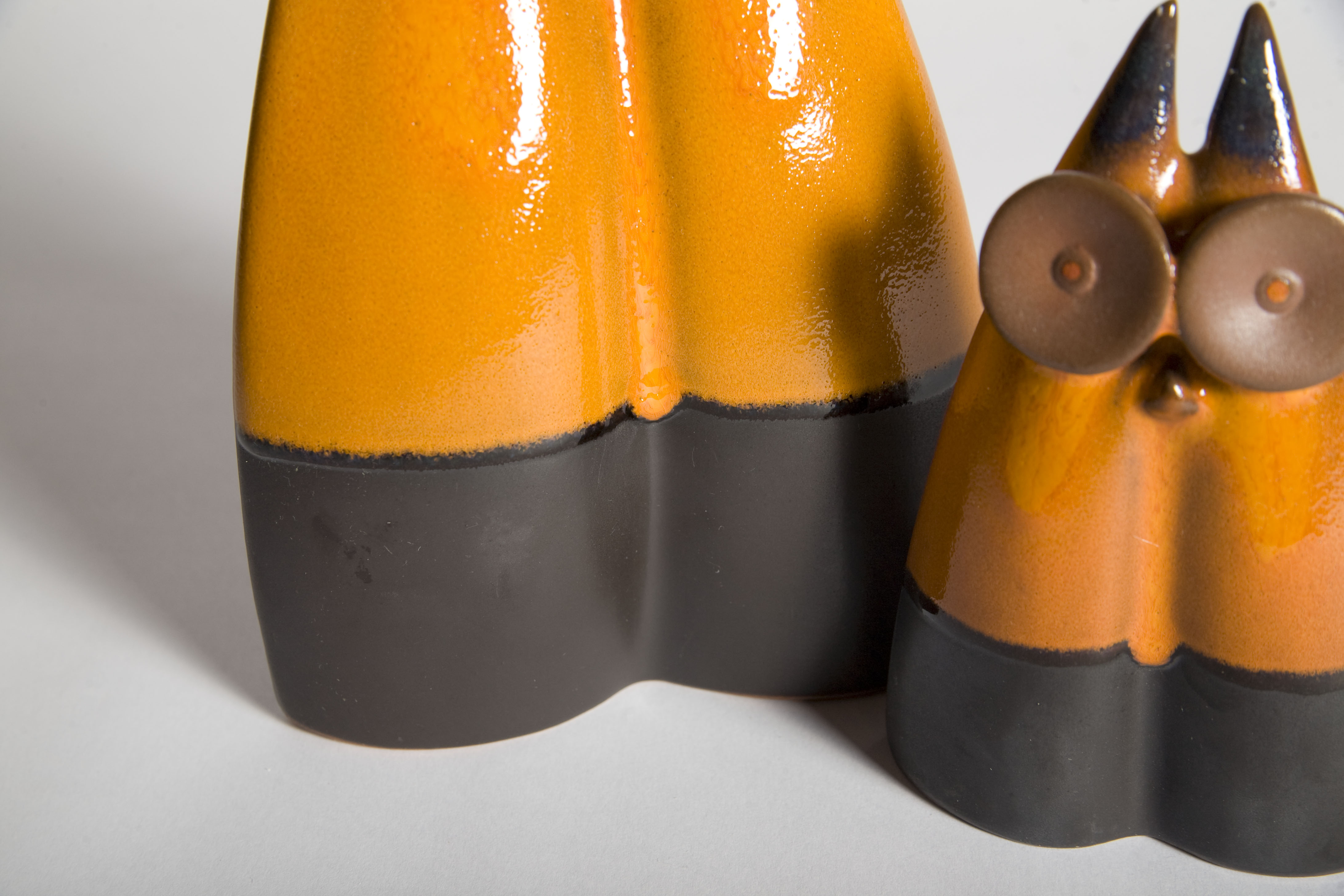 Ceramic Abstract Owls