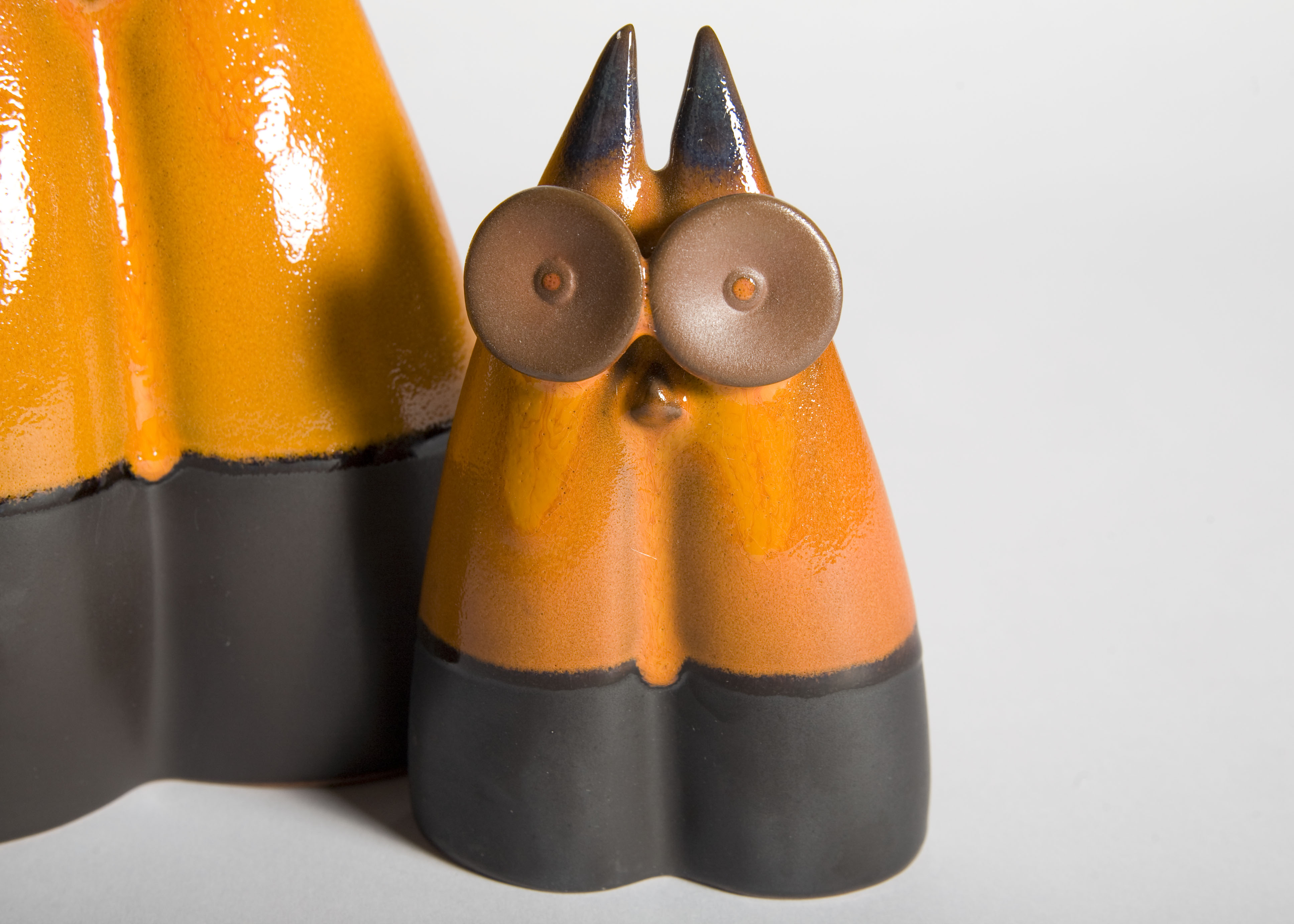 Ceramic Abstract Owls