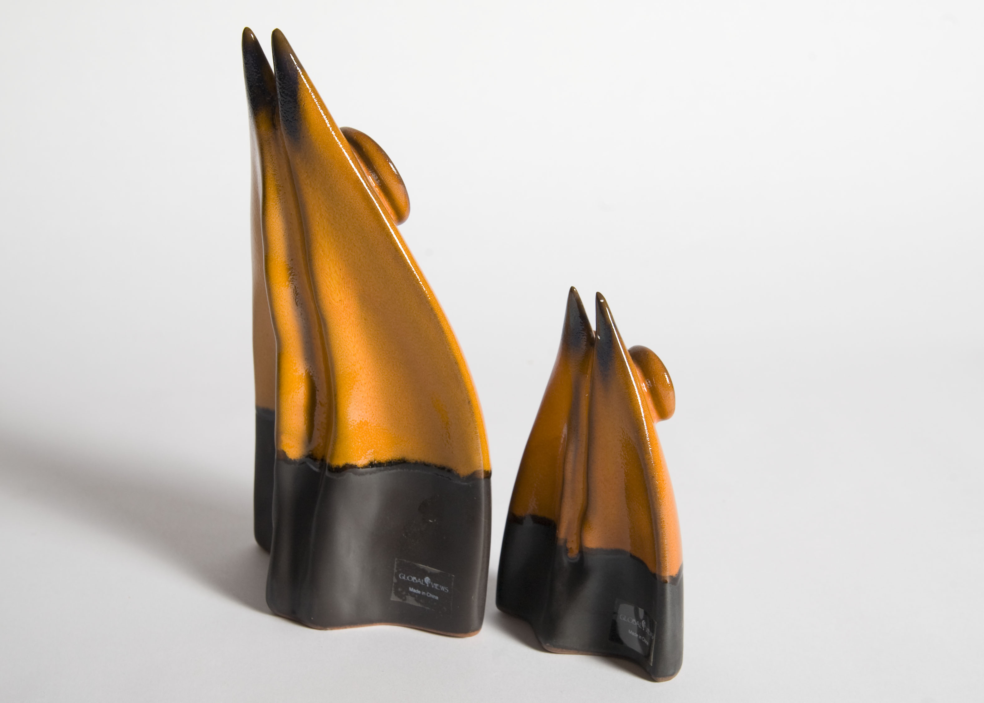 Ceramic Abstract Owls