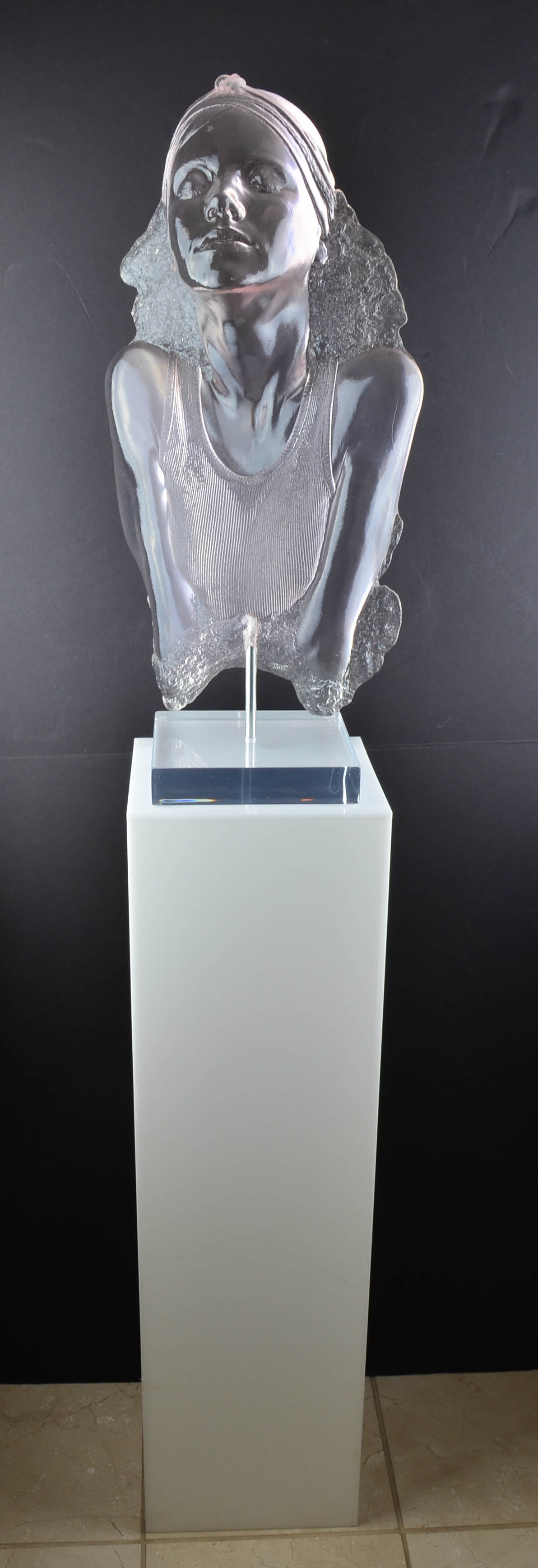 Marc Sijan "Chin Up" Acrylic Sculpture